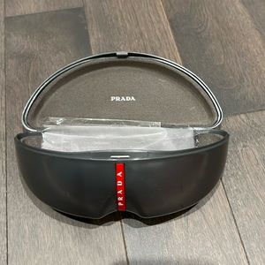Silver Prada Sunglass case